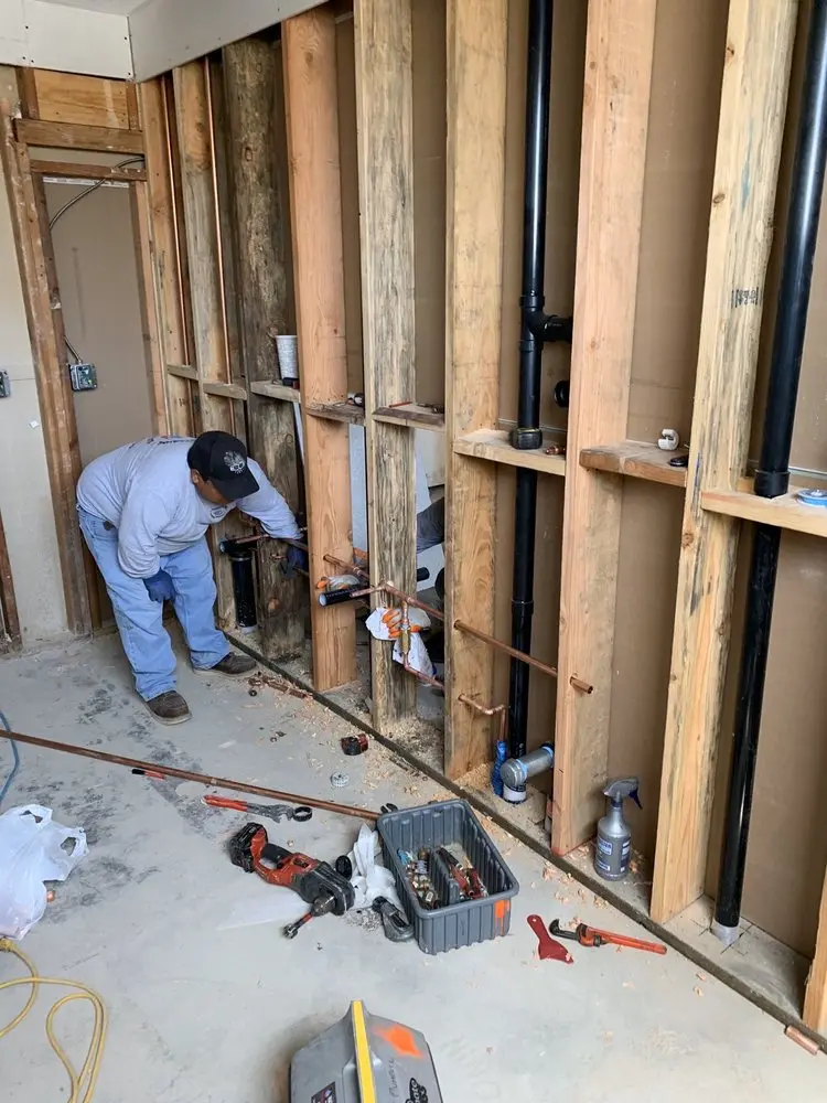 Commercial rough-in plumbing for Water Heater Replacement in Skaneateles